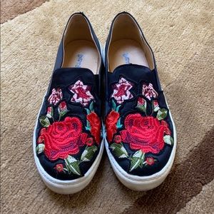 Dirty Laundry Embroidered Slip-on Sneaker